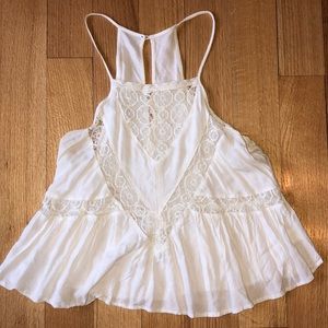 🤍LA Hearts White Lace Tank